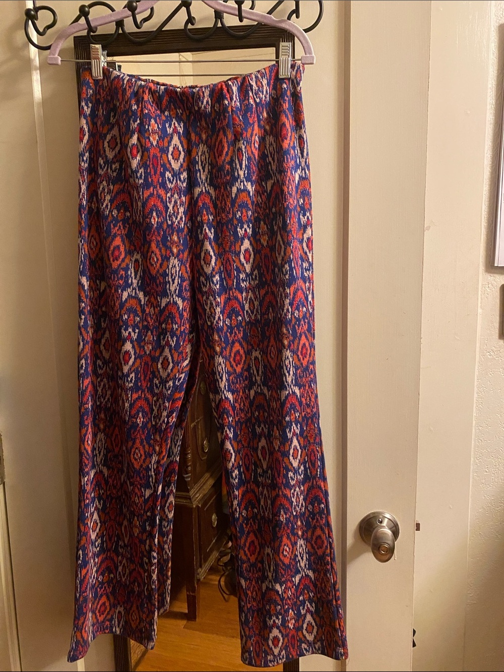 Free People Boho Ikat Print Wide Leg Pants - Multicolor
